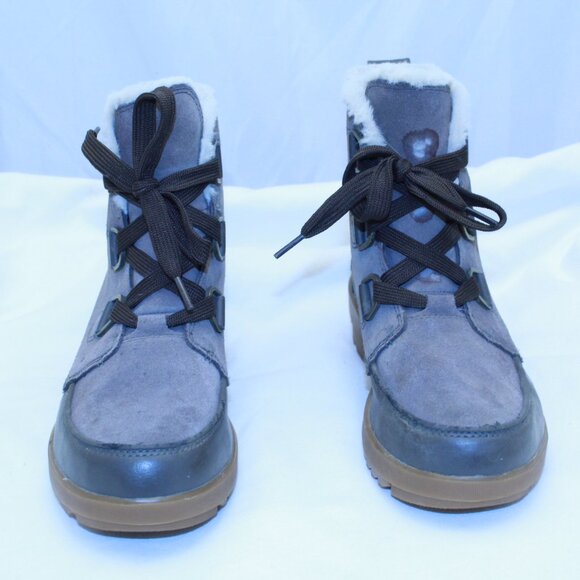 Sorel Size 10 Gray Tivoli IV Round Toe Waterproof Lace Up Snow Boots NL3425-245 - Picture 2 of 14